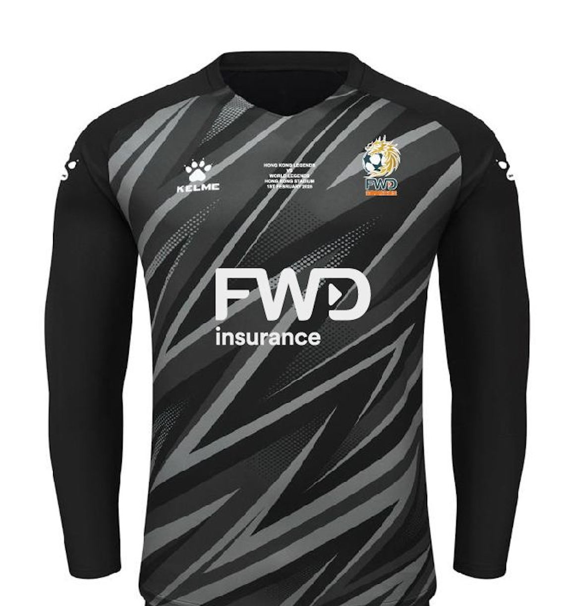 富衛保險賀歲盃2025 世界明星隊守門員球衣 FWD Chinese New Year Cup 2025 World Legends Goalkeeper Match Jersey