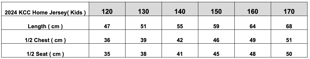 2024 KCC Youth HKFA Sets ( U13 - U18 )