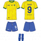 U9 Boys 2024 BFA Brazilian Football Academy Jersey Set